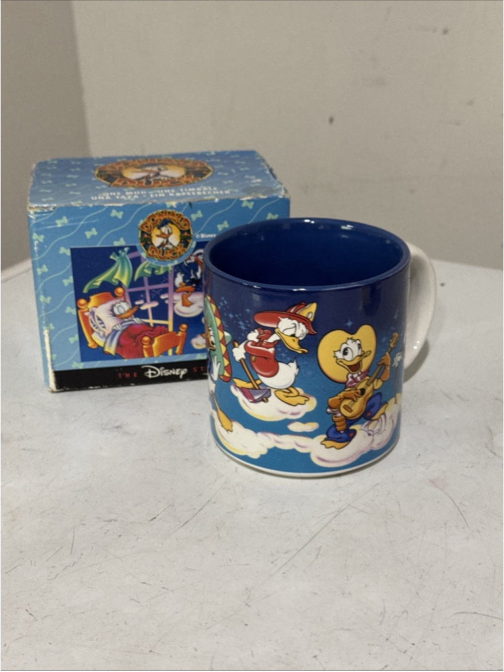 Vintage Donald Duck 1934/1994 Movie Ribbon Dreaming Coffee Cup Mug Original Box